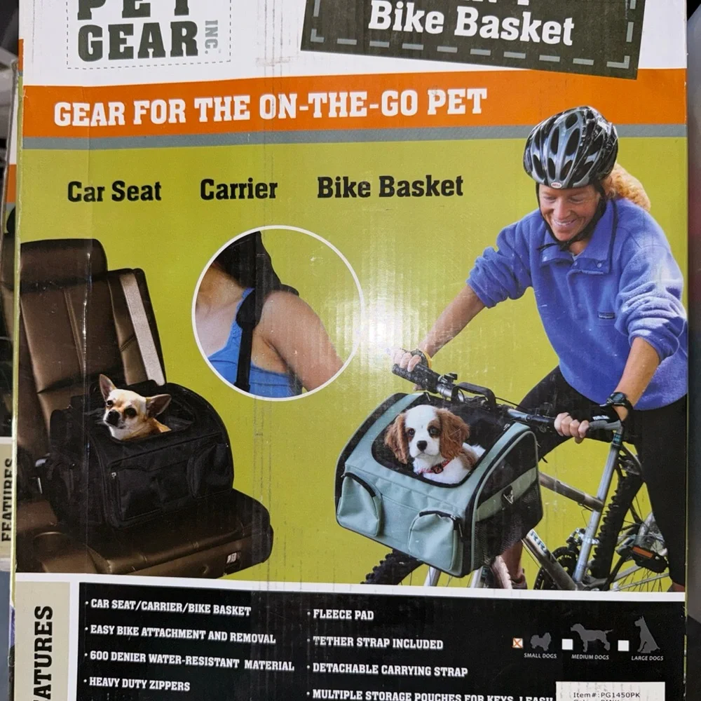 Dog Bike Basket - Pink